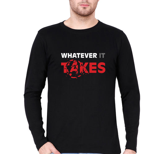 Avengers Whatever it Takes Full Sleeves T-Shirt for Men-Black-Ektarfa.online