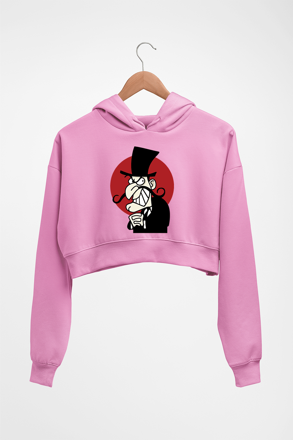 Villainc Crop HOODIE FOR WOMEN-Light Baby Pink-Ektarfa.online