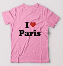 Load image into Gallery viewer, I Love Paris T-Shirt for Men-Light Baby Pink-Ektarfa.online
