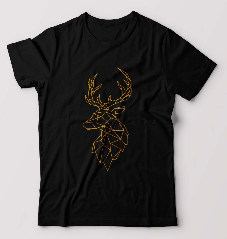 Deer T-Shirt for Men-Black-Ektarfa.online