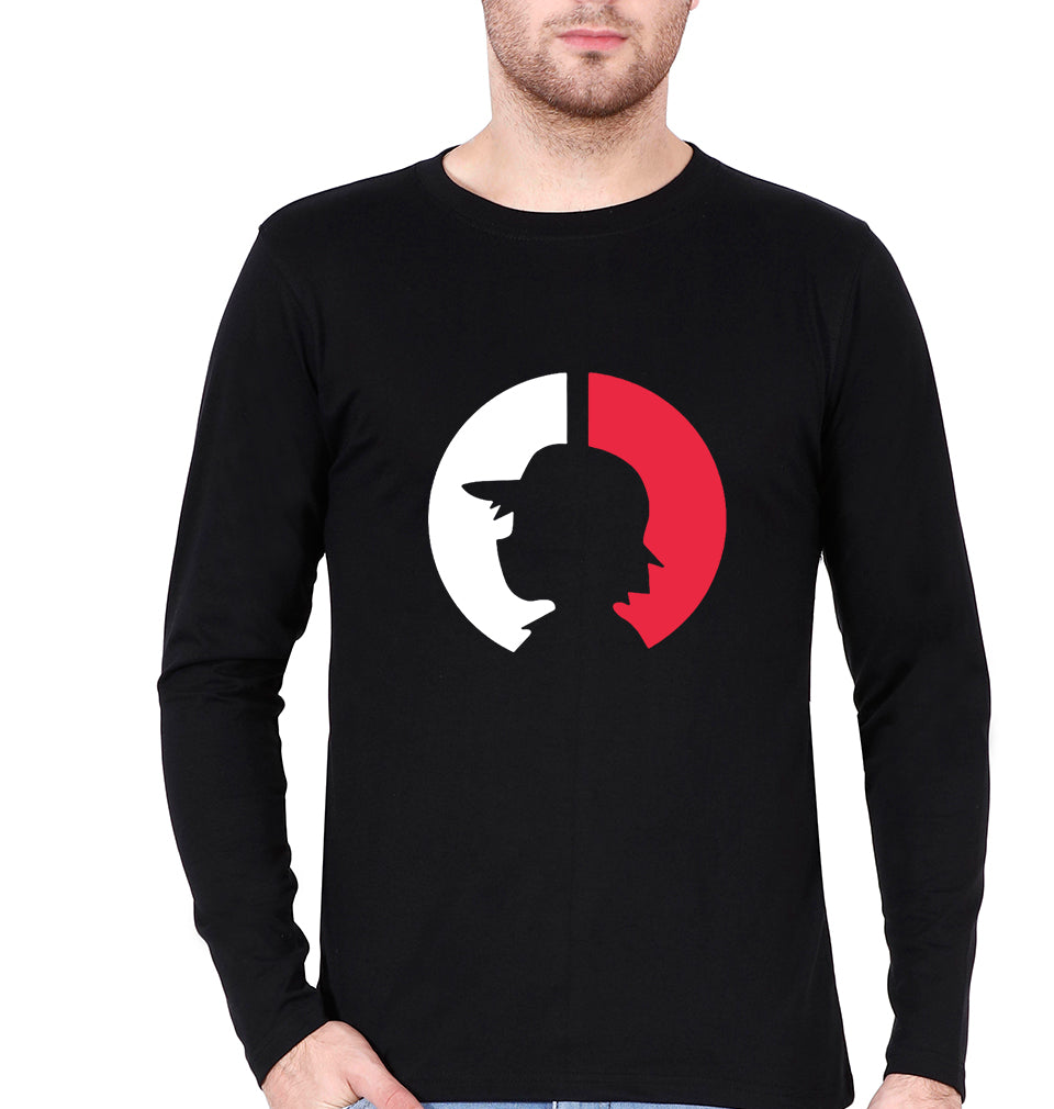 Pokémon Full Sleeves T-Shirt for Men-Black-Ektarfa.online