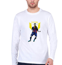 Load image into Gallery viewer, Messi Full Sleeves T-Shirt for Men-White-Ektarfa.online
