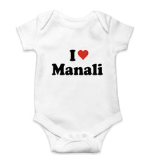 Load image into Gallery viewer, I Love Manali Kids Romper For Baby Boy/Girl-0-5 Months(18 Inches)-White-Ektarfa.online
