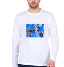 Load image into Gallery viewer, Erling Haaland Full Sleeves T-Shirt for Men-White-Ektarfa.online
