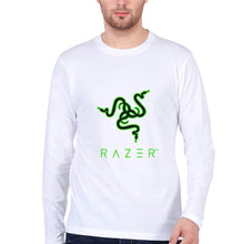 Load image into Gallery viewer, Razer Full Sleeves T-Shirt for Men-White-Ektarfa.online
