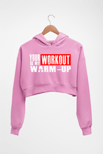 Load image into Gallery viewer, Gym Crop HOODIE FOR WOMEN-Light Baby Pink-Ektarfa.online
