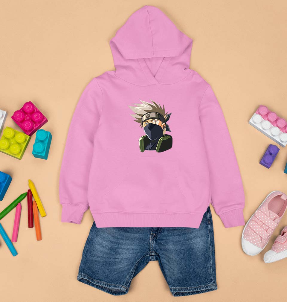 Hatake Kakashi Kids Hoodie for Boy/Girl-Light Baby Pink-Ektarfa.online