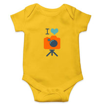 Load image into Gallery viewer, I Love Photography Kids Romper Kids Romper For Baby Boy/Girl-0-5 Months(18 Inches)-Yellow-Ektarfa.online
