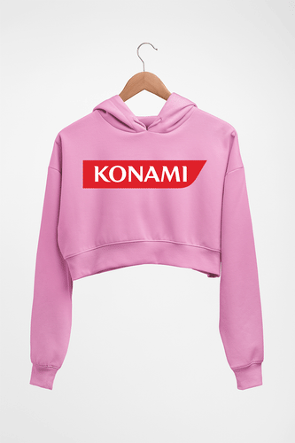 Konami Crop HOODIE FOR WOMEN-Light Baby Pink-Ektarfa.online