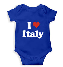 Load image into Gallery viewer, I Love Italy Kids Romper For Baby Boy/Girl-0-5 Months(18 Inches)-Royal Blue-Ektarfa.online
