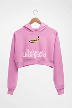 Load image into Gallery viewer, The Velvet Underground Crop HOODIE FOR WOMEN-Light Baby Pink-Ektarfa.online
