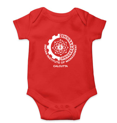 IIM Calcutta Kids Romper For Baby Boy/Girl-0-5 Months(18 Inches)-Red-Ektarfa.online