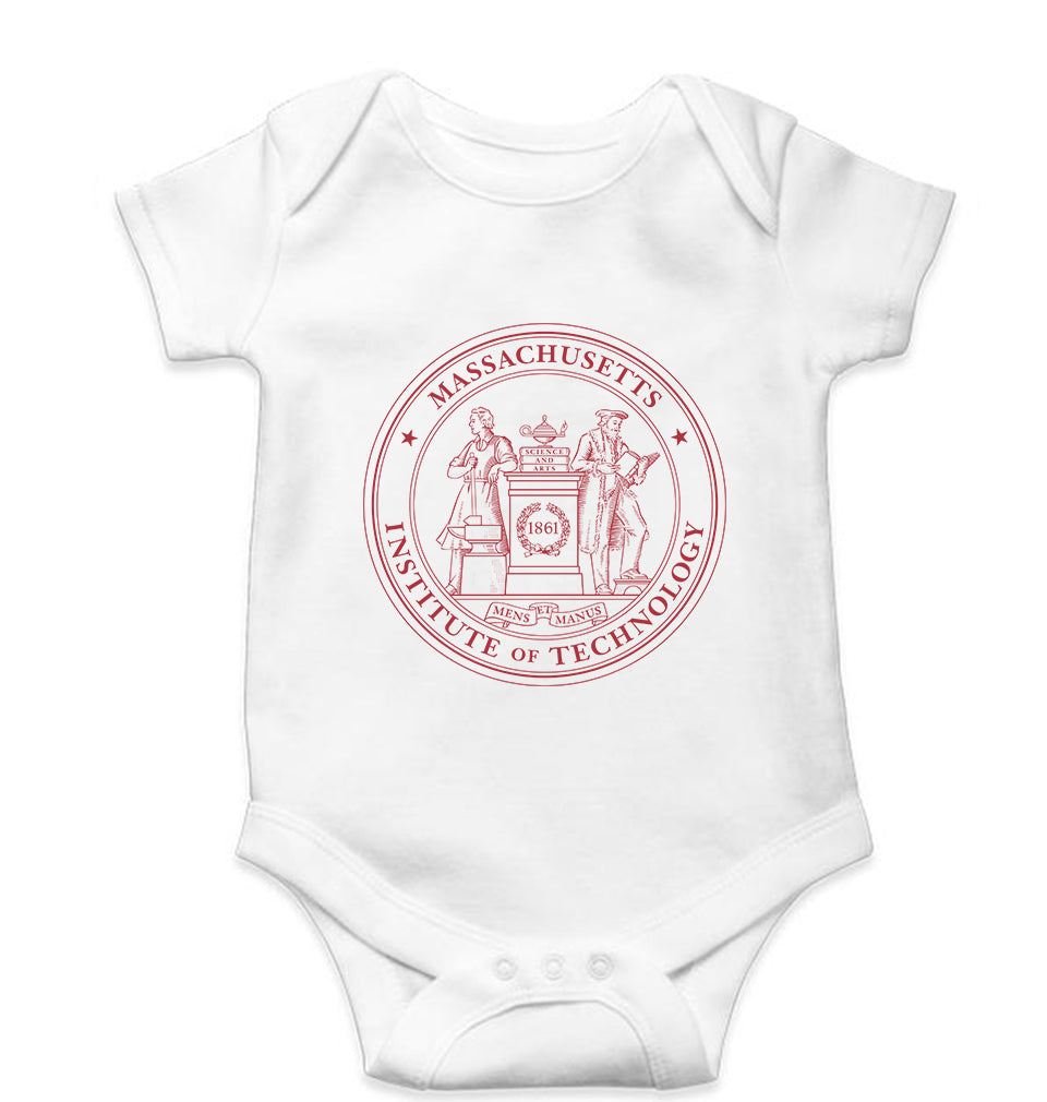 MIT Kids Romper For Baby Boy/Girl-0-5 Months(18 Inches)-White-Ektarfa.online