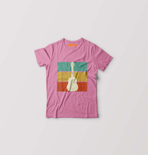 Guitar Kids T-Shirt for Boy/Girl-Pink-Ektarfa.online