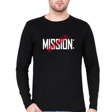 Load image into Gallery viewer, Mission Impossible (MI) Full Sleeves T-Shirt for Men-Black-Ektarfa.online
