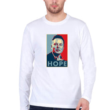 Load image into Gallery viewer, Elon Musk Hope Full Sleeves T-Shirt for Men-White-Ektarfa.online
