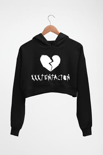 XXXtentacion Crop HOODIE FOR WOMEN-Black-Ektarfa.online