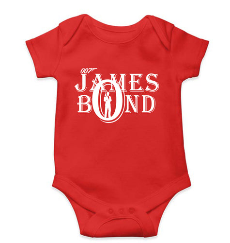 James Bond (007) Kids Romper For Baby Boy/Girl-Red-Ektarfa.online