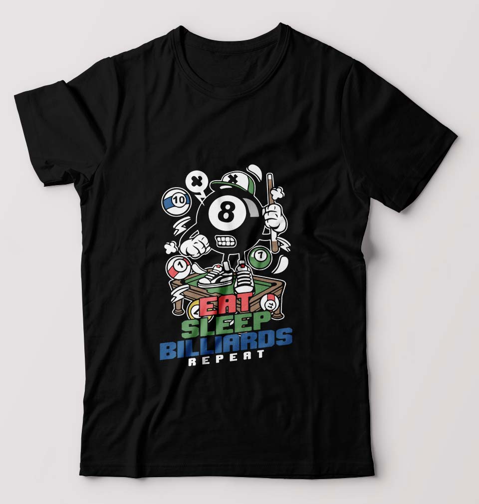 Billard Pool T-Shirt for Men-Black-Ektarfa.online