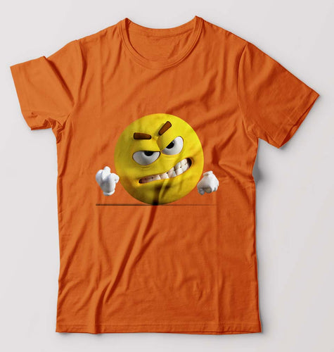 Angry Emoji T-Shirt for Men-Orange-Ektarfa.online
