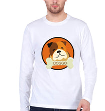 Load image into Gallery viewer, Dog Full Sleeves T-Shirt for Men-White-Ektarfa.online
