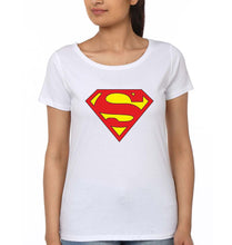Load image into Gallery viewer, Superman T-Shirt for Women-XS(32 Inches)-White-Ektarfa.online
