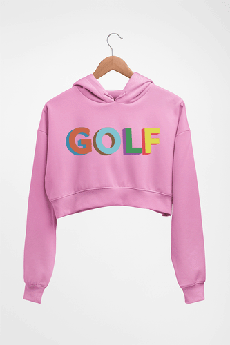 Golf Crop HOODIE FOR WOMEN-Light Baby Pink-Ektarfa.online