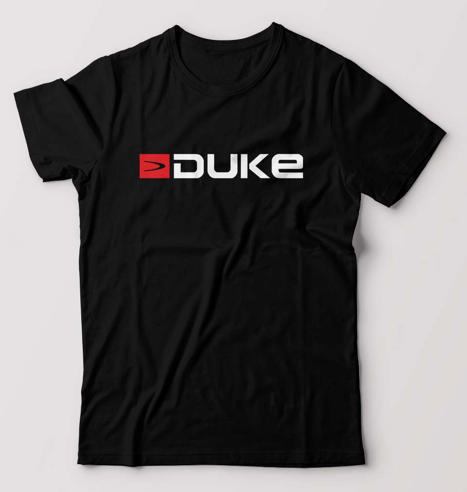 Duke T-Shirt for Men-S(38 Inches)-Black-Ektarfa.online