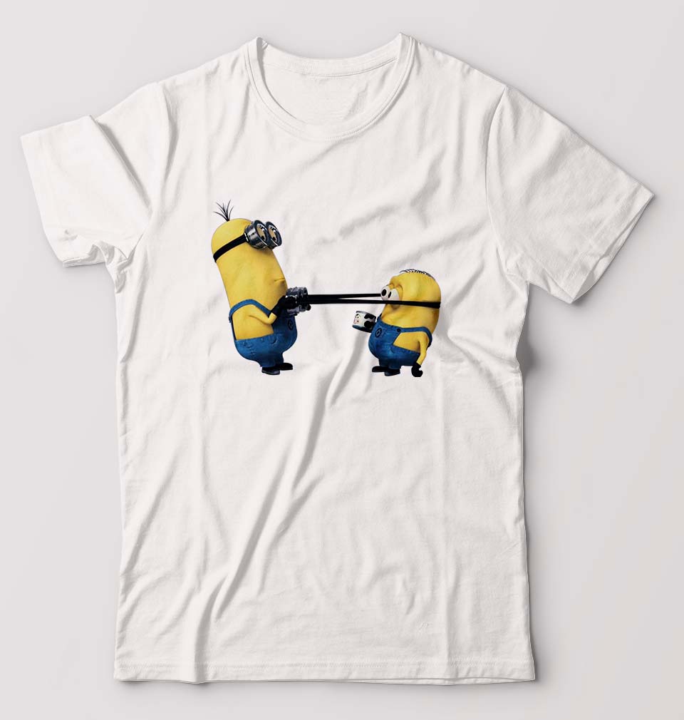 Minion T-Shirt for Men-White-Ektarfa.online