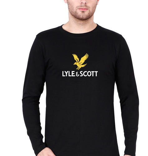 Lyle & Scott Full Sleeves T-Shirt for Men-Black-Ektarfa.online