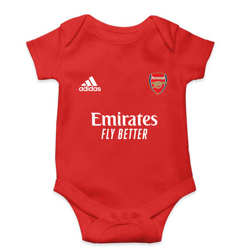 Arsenal 2021-22 Kids Romper For Baby Boy/Girl-0-5 Months(18 Inches)-Red-Ektarfa.online