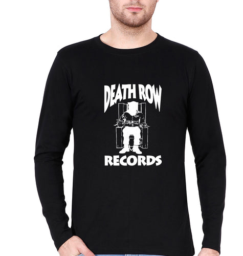 Death Row Records Full Sleeves T-Shirt for Men-Black-Ektarfa.online