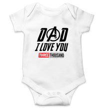 Load image into Gallery viewer, Dad I Love You 3000 Kids Romper For Baby Boy/Girl-0-5 Months(18 Inches)-White-Ektarfa.online
