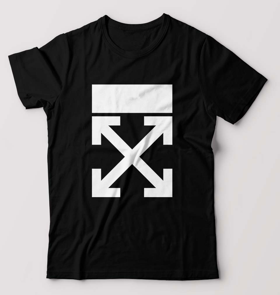 Off-white T-Shirt for Men-S(38 Inches)-Black-Ektarfa.online