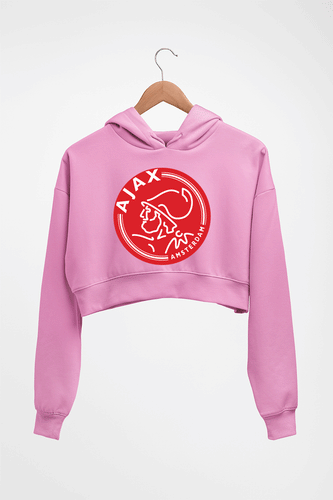 Ajax Crop HOODIE FOR WOMEN-Light Baby Pink-Ektarfa.online