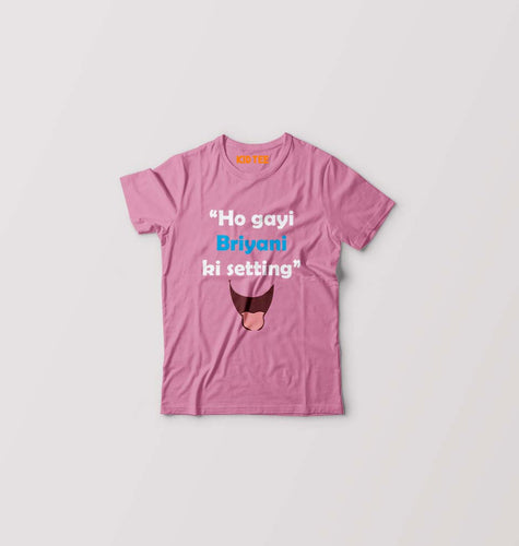 Biryani Kids T-Shirt for Boy/Girl-Pink-Ektarfa.online