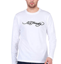 Load image into Gallery viewer, Ed Hardy Full Sleeves T-Shirt for Men-White-Ektarfa.online
