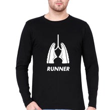 Load image into Gallery viewer, Runner Running Full Sleeves T-Shirt for Men-Black-Ektarfa.online
