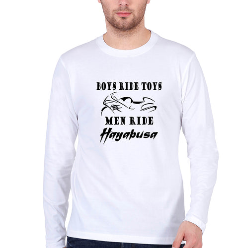 Hayabusa Full Sleeves T-Shirt for Men-White-Ektarfa.online