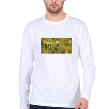 Load image into Gallery viewer, Pele Full Sleeves T-Shirt for Men-S(38 Inches)-White-Ektarfa.online
