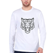 Load image into Gallery viewer, Tiger Full Sleeves T-Shirt for Men-White-Ektarfa.online
