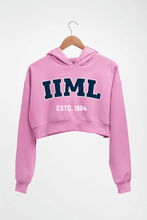 Load image into Gallery viewer, IIM Lucknow Crop HOODIE FOR WOMEN
