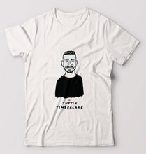 Load image into Gallery viewer, Justin Timberlake T-Shirt for Men-S(38 Inches)-White-Ektarfa.online
