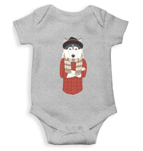 Load image into Gallery viewer, Hipster Wolf Kids Romper For Baby Boy/Girl-0-5 Months(18 Inches)-Grey-Ektarfa.online
