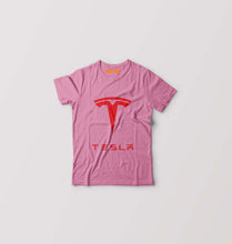 Load image into Gallery viewer, Tesla Kids T-Shirt for Boy/Girl-Pink-Ektarfa.online
