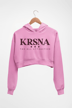 Load image into Gallery viewer, Krsna Crop HOODIE FOR WOMEN-Light Baby Pink-Ektarfa.online
