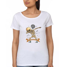 Load image into Gallery viewer, Dab Skull T-Shirt for Women-White-Ektarfa.online
