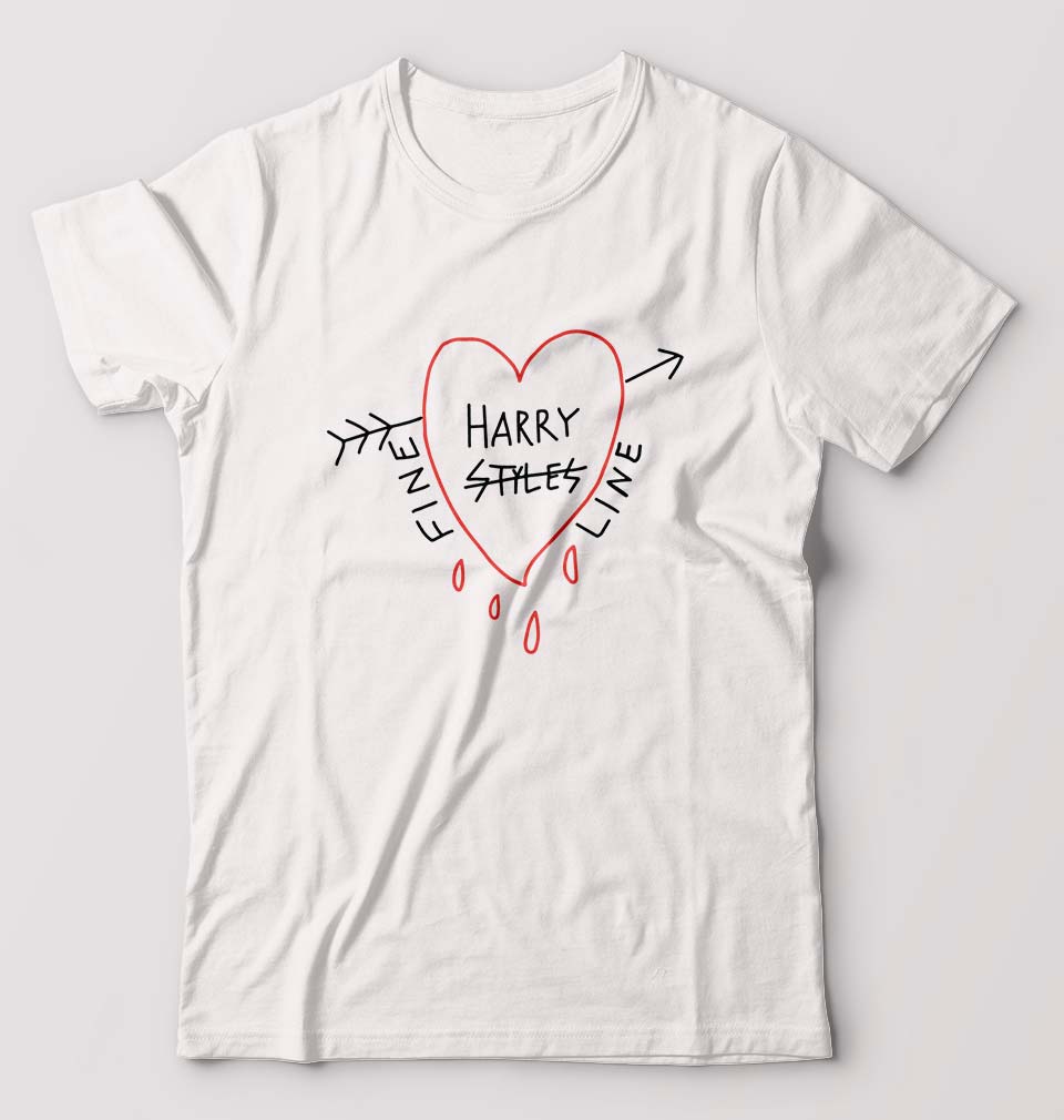 Harry Styles T-Shirt for Men-S(38 Inches)-White-Ektarfa.online