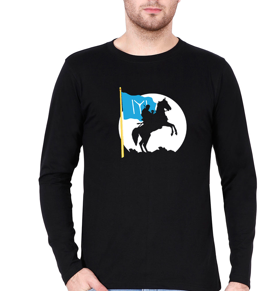 Ertugrul Full Sleeves T-Shirt for Men-Black-Ektarfa.online
