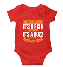 Load image into Gallery viewer, Fishing Kids Romper For Baby Boy/Girl-0-5 Months(18 Inches)-Red-Ektarfa.online
